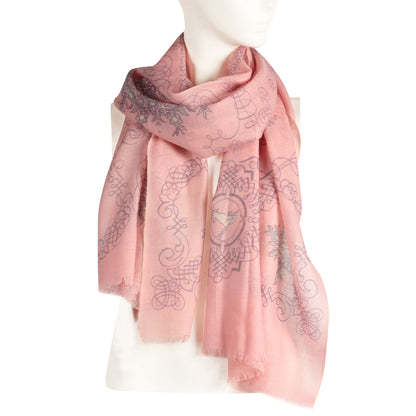 1189403 Women's autumn/winter printed soft skin wool scarf  winter fashion scarf