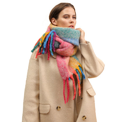 Temminc #2147-03 Women Winter Fashion Scarf,Colorful Soft Comfort Elegant Cold Weather Pashmina Shawl