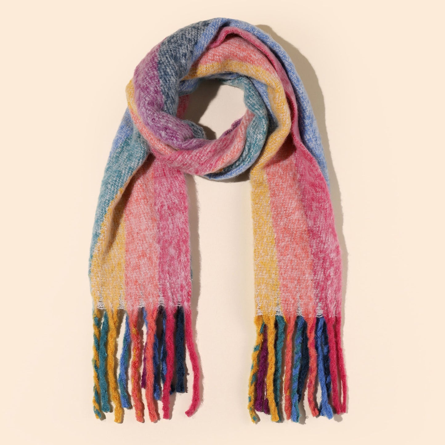 Temminc #2147-03 Women Winter Fashion Scarf,Colorful Soft Comfort Elegant Cold Weather Pashmina Shawl