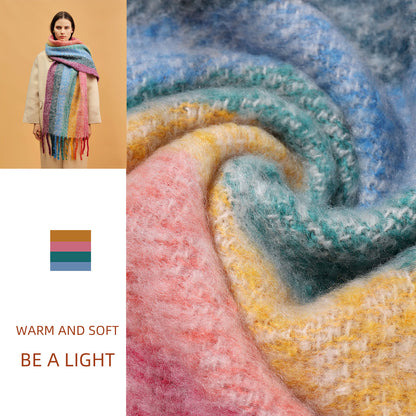 Temminc #2147-03 Women Winter Fashion Scarf,Colorful Soft Comfort Elegant Cold Weather Pashmina Shawl