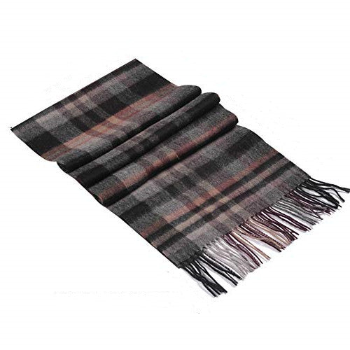 Temminc #12161-10 Women/Men Wool Plaid Winter Fashion Scarf ,70.9x11.8in