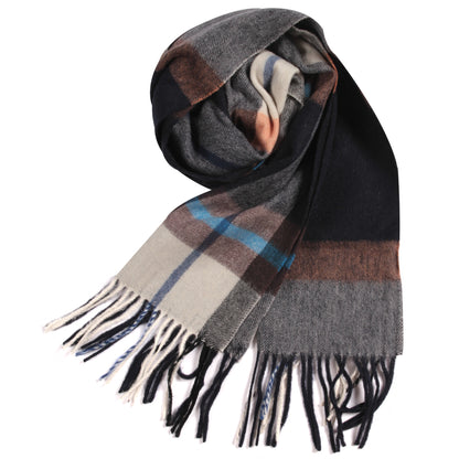 Temminc #1017316 Women/Men Wool Plaid Winter Fashion Scarf ,70.9x11.8in