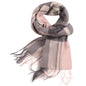 Temminc #1216102 Women/Men Wool Plaid Winter Fashion Scarf ,70.9x11.8in