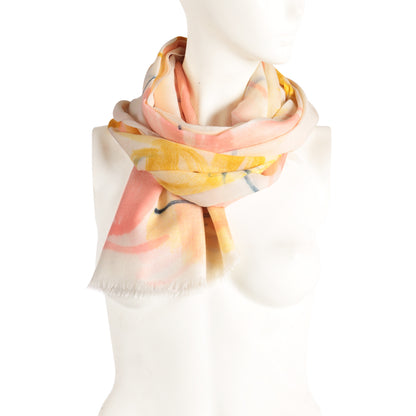 880603 Women's autumn/winter printed soft skin wool scarf