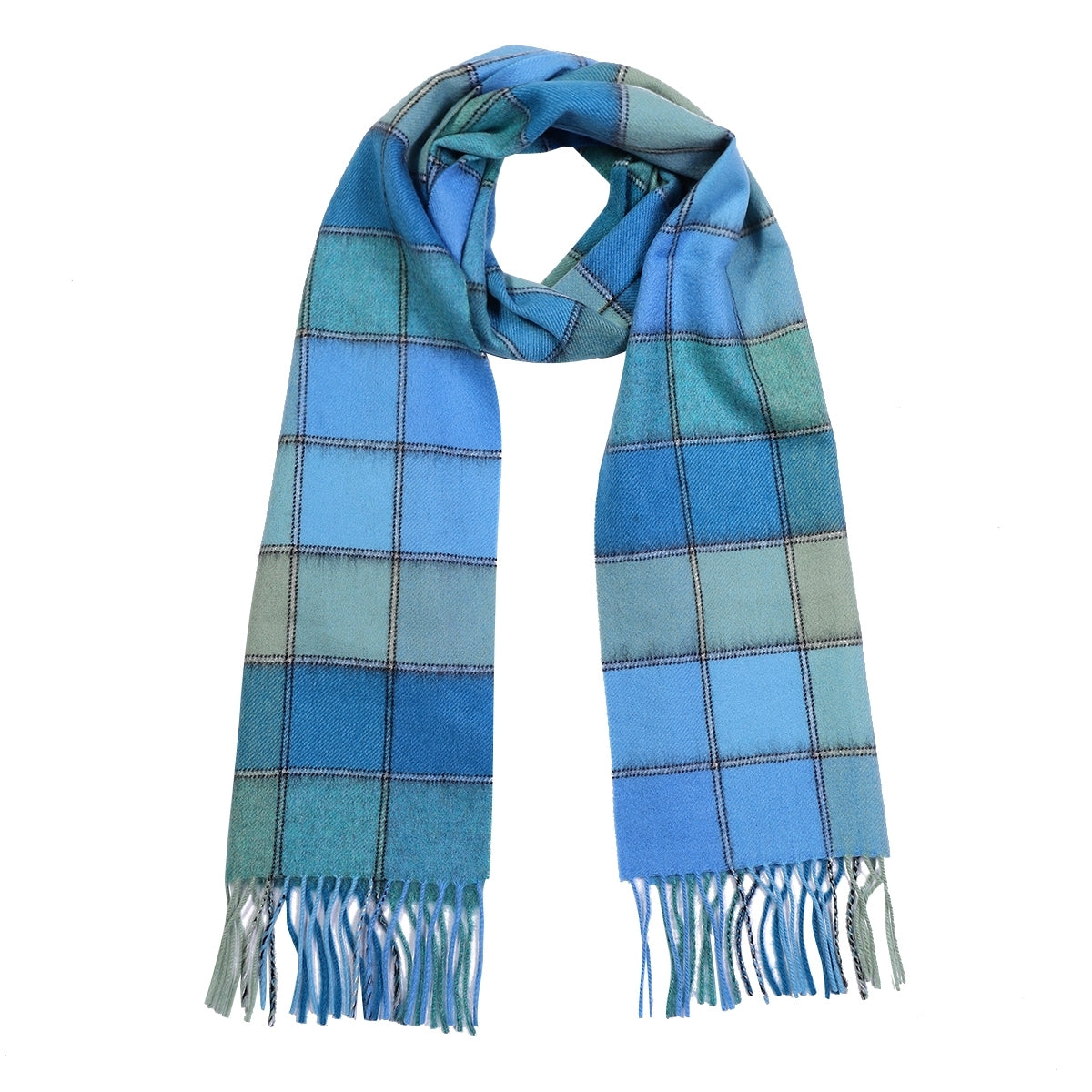 Temminc #1209003 Women/Men A Splash of Color,Cashmere Vibrant Plaid Winter Fashion Scarf ,70.9x11.8in