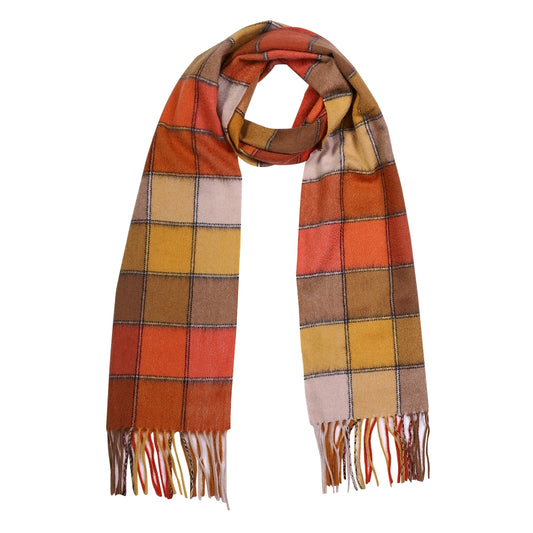 Temminc #1209001 Women/Men A Splash of Color,Cashmere Vibrant Plaid Winter Fashion Scarf ,70.9x11.8in