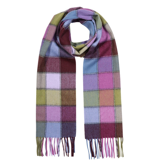 Temminc #1209002 Women/Men A Splash of Color,Cashmere Vibrant Plaid Winter Fashion Scarf ,70.9x11.8in