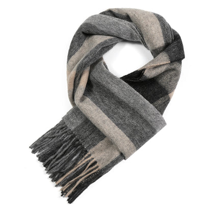 Temminc #1017309 Women/Men Wool Plaid Winter Fashion Scarf ,70.9x11.8in