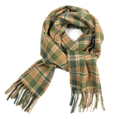 Temminc #1216703 Women/Men Wool Plaid Winter Fashion Scarf ,70.9x11.8in