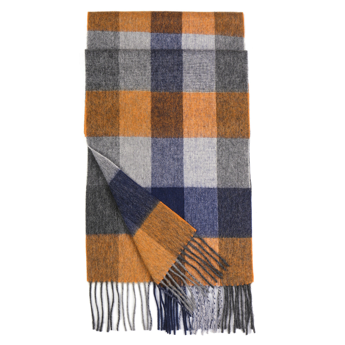 Temminc #3855-03 Women/Men Wool Plaid Winter Fashion Scarf ,70.9x11.8in