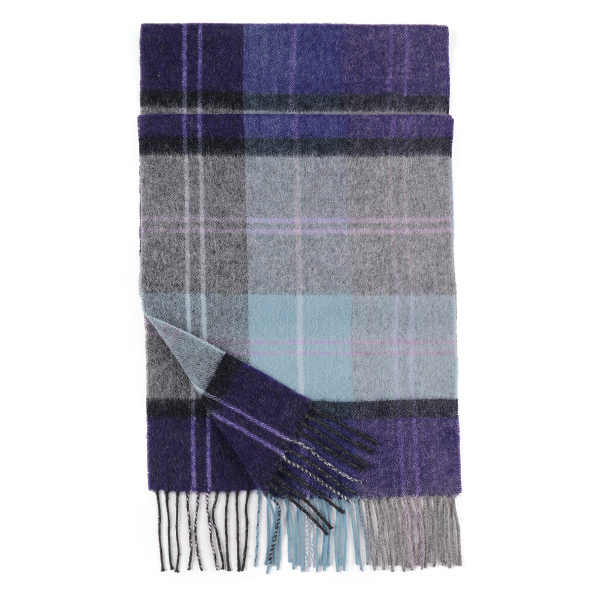 Temminc #12161-13 1211548 Women/Men Wool Plaid Winter Fashion Scarf ,70.9x11.8in