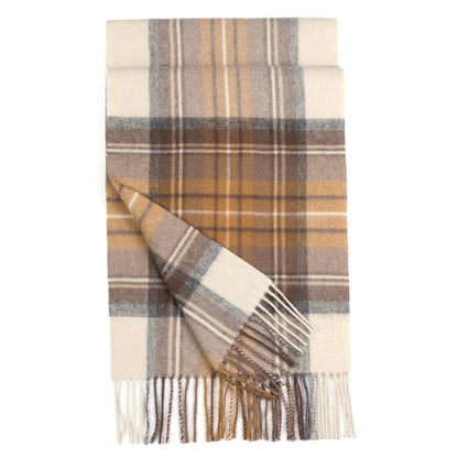 Temminc #4946-03 Women/Men Wool Plaid Winter Fashion Scarf ,70.9x11.8in