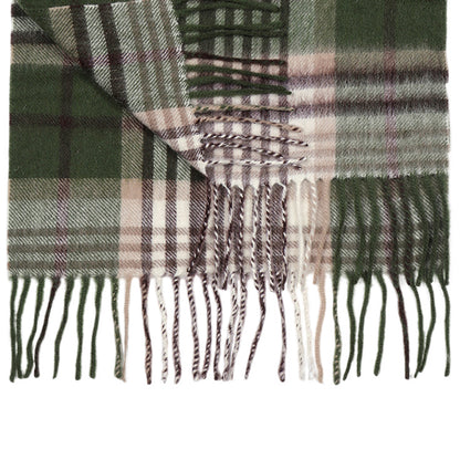 Temminc #4946-02 Women/Men Wool Plaid Winter Fashion Scarf ,71x11.8in