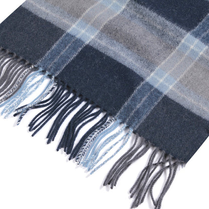 12161-07 667602 Women/Men Wool Plaid Winter Fashion Scarf ,70.9x11.8in