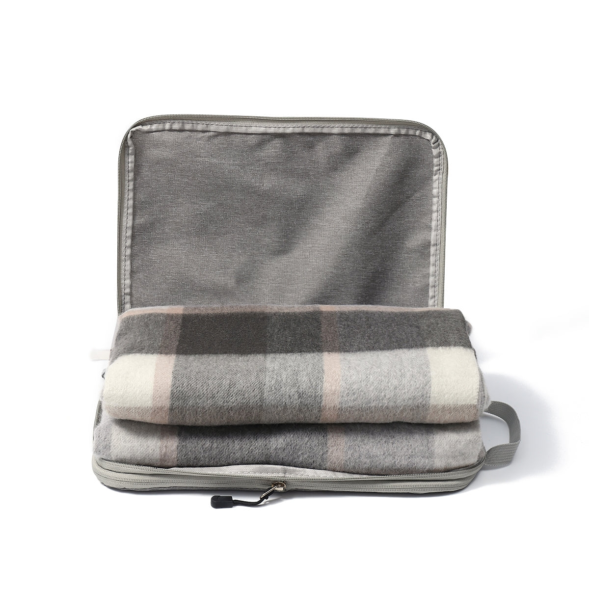 4666-05 Pure Wool  Throw Blanket For Sofa,Bed&Car, Large 55x83 inches, 1.5 lbs,Classic Design With Storage bag