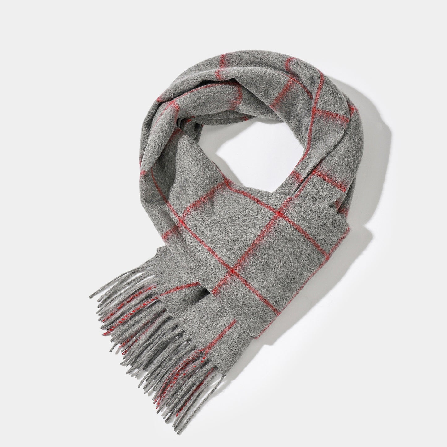 #1136125 Women/Men Cashmere Solid Plaid Winter Fashion Scarf ,70.9x11.8in