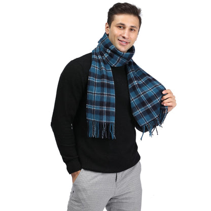 Temminc #155553 Women/Men Cashmere Solid Plaid Winter Fashion Scarf ,70.9x11.8in