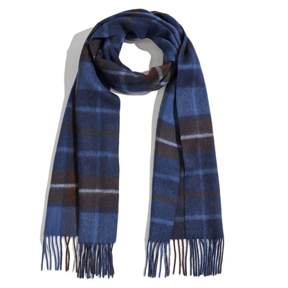 Temminc #2248-13Women/Men Cashmere Solid Plaid Winter Fashion Scarf ,70.9x11.8in