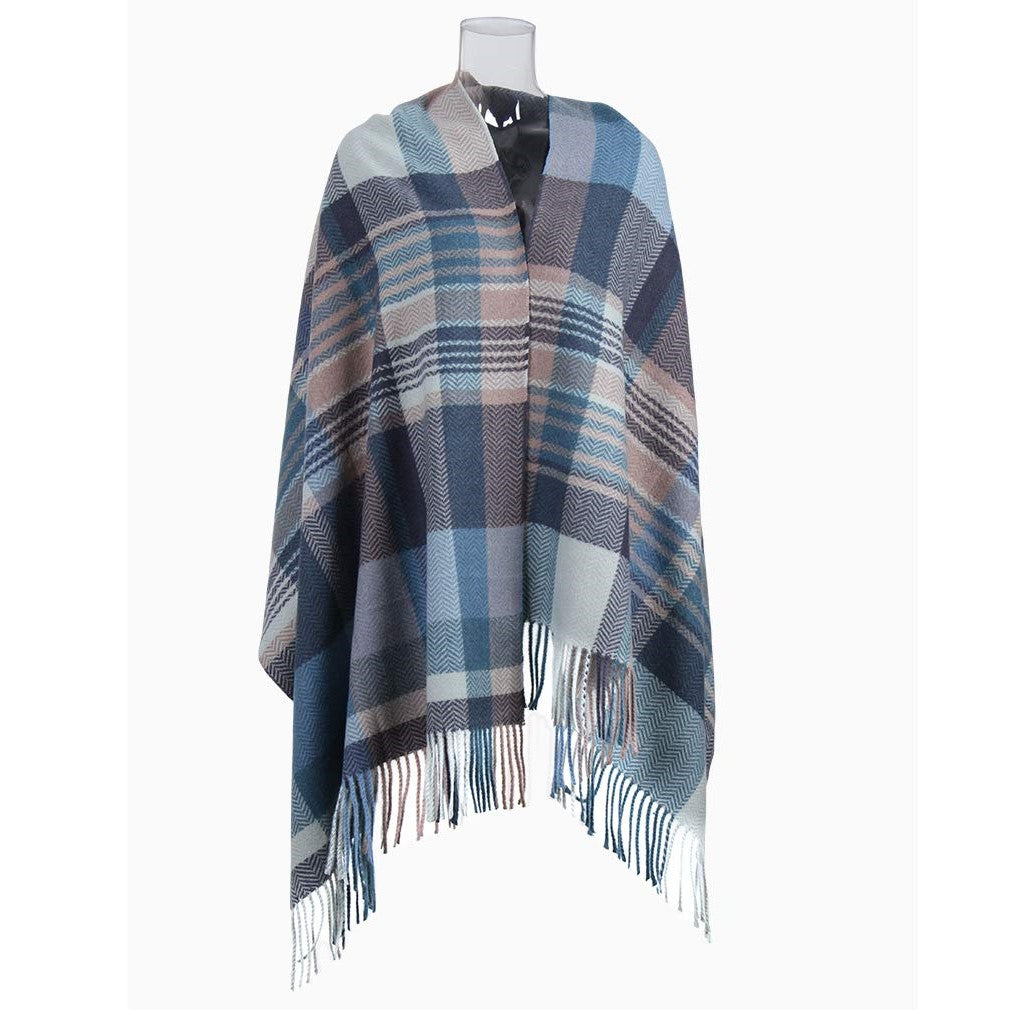 2042-04 Women's Long Classic Tassel Plaid Scarf, Chunky  Winter/Fall Warm Scarf