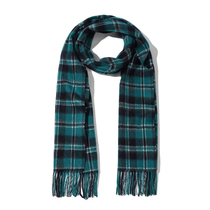 Temminc #155553 Women/Men Cashmere Solid Plaid Winter Fashion Scarf ,70.9x11.8in