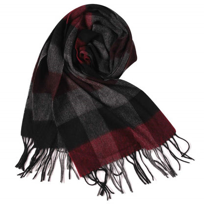 Temminc #1017314 Women/Men Wool Plaid Winter Fashion Scarf ,70.9x11.8in