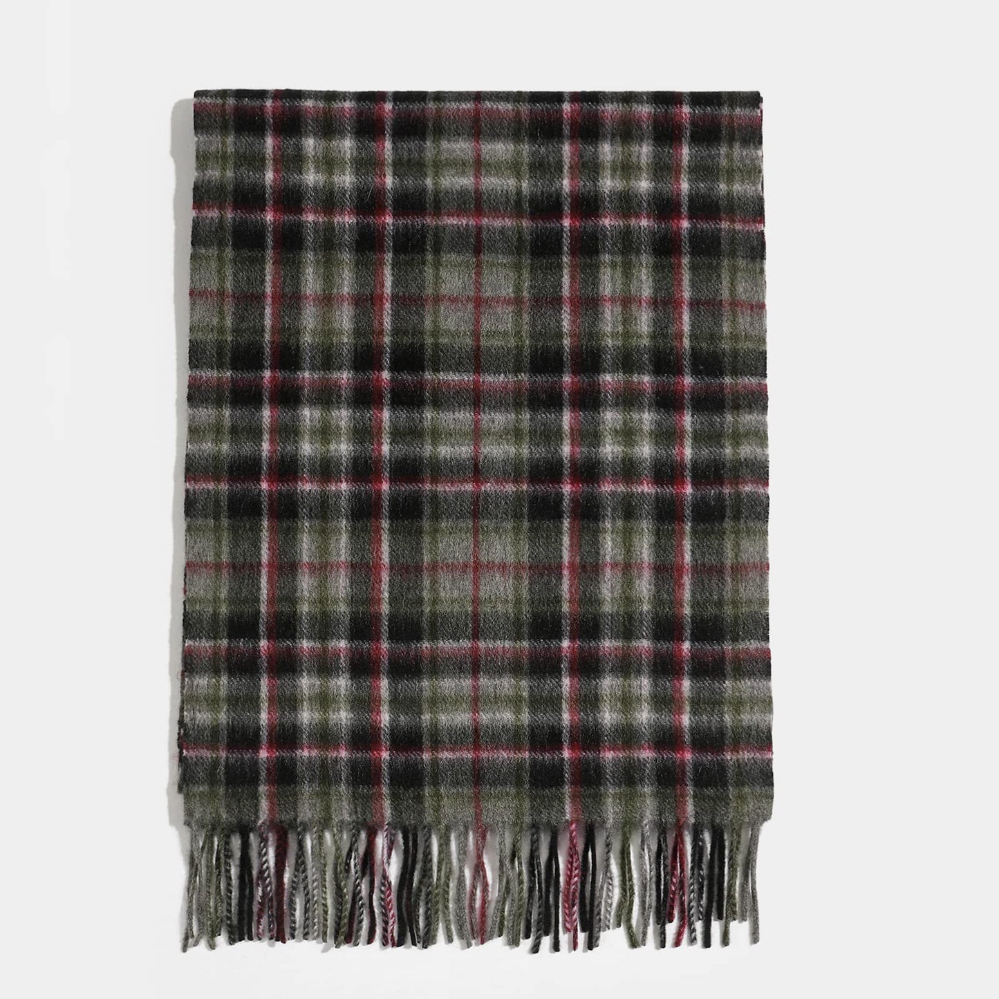 Temminc #155539 Women/Men Cashmere Solid Plaid Winter Fashion Scarf ,70.9x11.8in