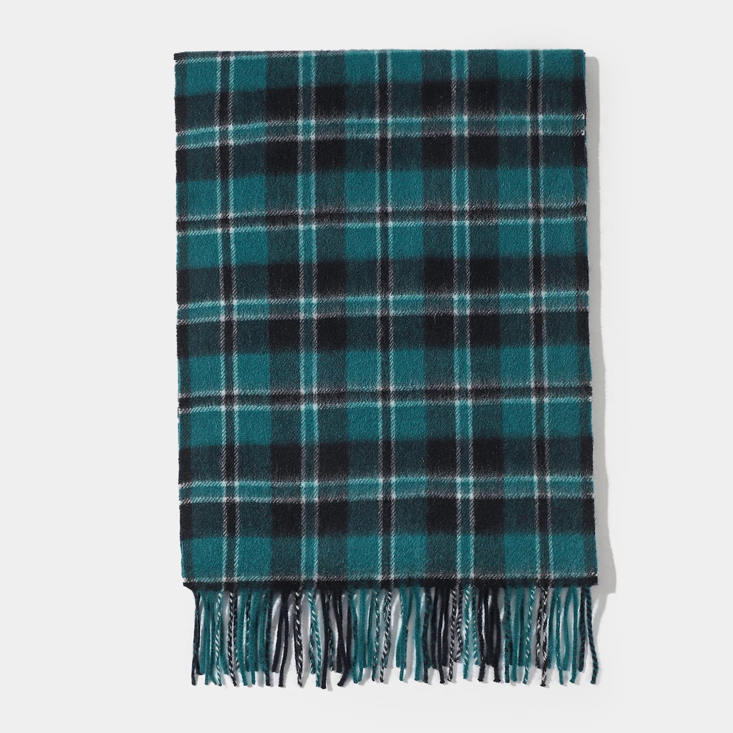 Temminc #155553 Women/Men Cashmere Solid Plaid Winter Fashion Scarf ,70.9x11.8in