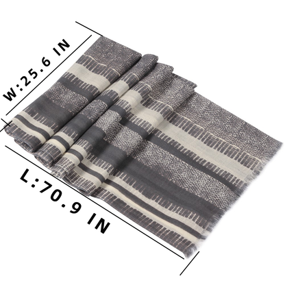 1180002 Women/Men Wool Plaid Winter Fashion Scarf